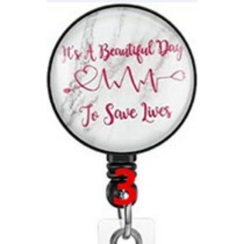 Wholesale Easy Pull Button Nurse Retractable Badge Scroll ABS Keychain